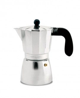 CAFES CARACAS - COFFEE MAKER FOR VITROCERAMIC HOBS AND GAS OROLEY ALU (6 CUPS)