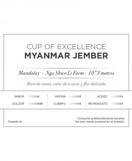 EXCELLENT COFFEE CUP: MYANMAR JEMBER (250 GR)