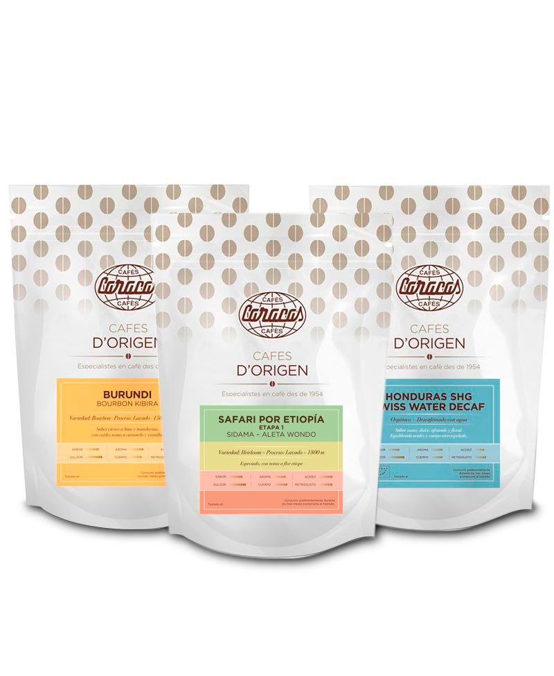 PACK DEGUSTACIÓN CAFÉ ORIGEN - CATA DE SABORES CÍTRICOS